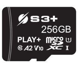 256GB S3+ PLAY+ MICROSDXC U3 V30 CL10 FOR GAMING CONSOLE