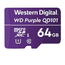 WD Purple SC QD101 WDD064G1P0C - flash memory card - 64 GB - microSDXC UHS-I