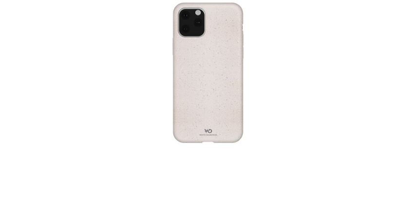 WHITE DIAMONDS - Cover Biodegradabile prodotto con materiali a base mais compatibile con Apple iPhone 11 Pro