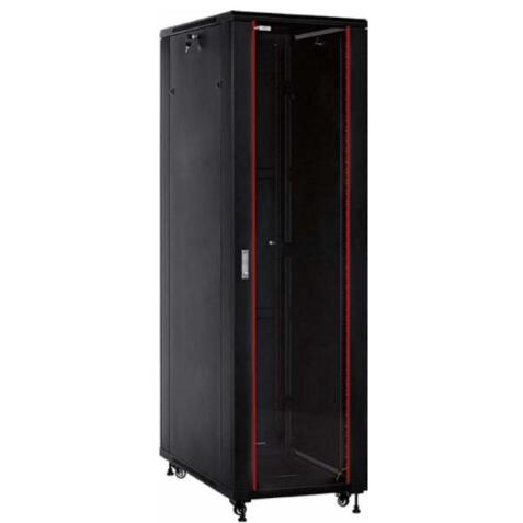 RACK A PAVIMENTO NETWORK RNA IP20 19 POLLICI 42U L800XP800  SMONTATO COLORE NERO