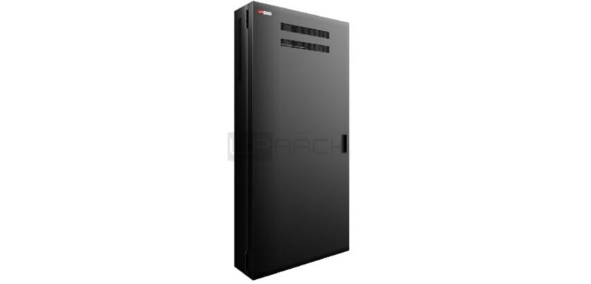 VERTICAL RACK 7+1 UNITS WXDXH: 643X200x1342 MM RAL 9005  Max device depth   91cm