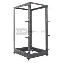 Open Frame Rack 19  ROS Series 22U WxDxH: 600x559-1023x1110 mm  Black RAL 9005 with 16 cable ring-