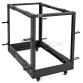 Open Frame Rack 19  ROS Series 15U WxDxH: 600x559-1023x800 mm  Black RAL 9005 with 8 cable ring