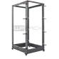 Open Frame Rack 19  ROS Series 42U WxDxH: 600x559-1023x2000 mm  Black RAL 9005 with 24 cable ring