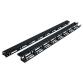 CANALA VERTICALE GESTIONE CAVI 42U CON ANELLI E COPERCHIO PER RACK RSA L800  CONFEZIONE 2 PEZZI  COLORE NERO