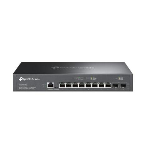 Omada 8-Port 2.5GBASE-T and 2-Port 10GE SFP+ Smart Switch with 8-Port PoE+
