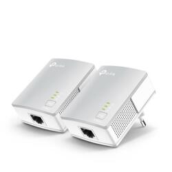Powerline Starter Kit  Qualcomm  1 10/100Mbps Port  600Mbps Powerline Ultra Compact Size  HomePlug AV  Green Powerline  Plug and Play