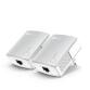 Powerline Starter Kit  Qualcomm  1 10/100Mbps Port  600Mbps Powerline Ultra Compact Size  HomePlug AV  Green Powerline  Plug and Play