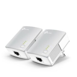 AV600 Powerline Starter Kit  Qualcomm  1 10/100Mbps Port  600Mbps Powerline  HomePlug AV  New PLC Utility Twin Pack