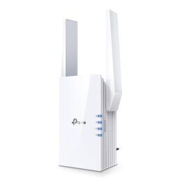 AX1500 Wi-Fi 6 Range Extender  300 Mbps at 2.4 GHz+1201 Mbps at 5 GHz  2 External Antennas  1  Gigabit Port  Broadcom 1.5GHz Tri-Core CPU