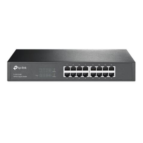 16-porte Gigabit Switch  16 10/100/1000M RJ45 portee  1U 13-inch da rack