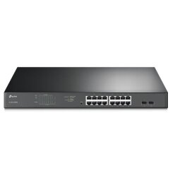 16-Port Gigabit PoE+16 Gigabit RJ45 PORTE  2 SFP Slots  802.3at/af  192W PoE Power  MTU/Port/Tag-based VLAN  QoS  IGMP Snooping