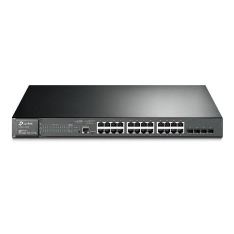 Switch Smart con 24 Porte Gigabit PoE+ e 4 Slot SFP Jetstream by Omada