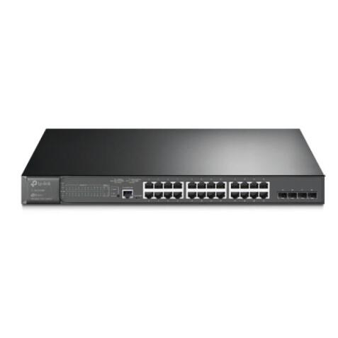 Switch Managed L2 con 24 Porte Gigabit PoE+ e 4 Slot SFP JetStream by Omada