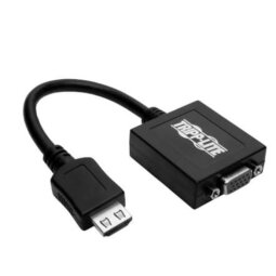 Tripp Lite HDMI to VGA with Audio Converter Cable Adapter for Ultrabook/Laptop/Desktop PC, (M/F), 6-in. (15.24 cm) - adapter - TAA Compliant