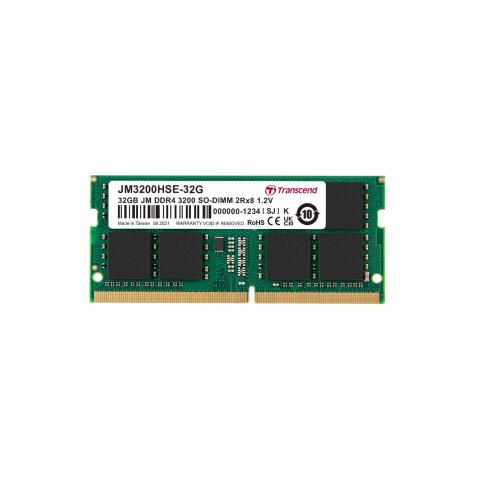 32GB JM DDR4 3200 SO-DIMM 2Rx8 2Gx8 CL22 1.2V