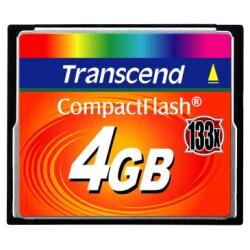 Transcend - flash memory card - 4 GB - CompactFlash