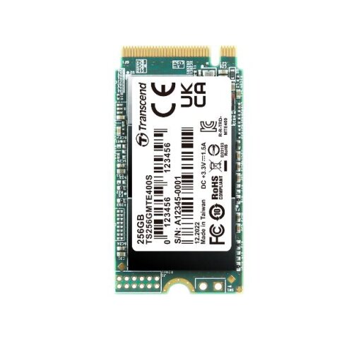 256GB  M.2 2242 PCIe Gen3x4  NVMe  3D TLC  DRAM-less