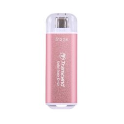 512GB USB External SSD  ESD300P  USB 10Gbps  Type C  Pink