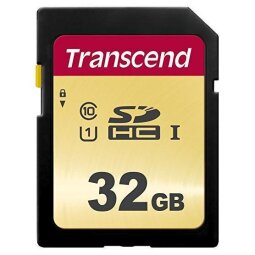 Transcend 500S - flash memory card - 32 GB - SDHC UHS-I