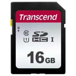 Transcend 300S - flash memory card - 16 GB - SDHC UHS-I