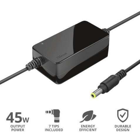 PRIMO 45W ALIMENTATORE UNIVERSALE LAPTOP - NERO