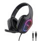 GXT 416 ZIROX CUFFIE GAMING LEGGERE CON ILLUMINAZIONE LED - NERO