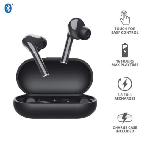 NIKA TOUCH AURICOLARI TRUE WIRELESS BLUETOOTH - NERO