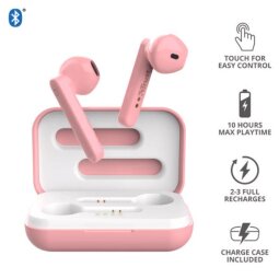 PRIMO TOUCH AURICOLARI TRUE WIRELESS BLUETOOTH - ROSA