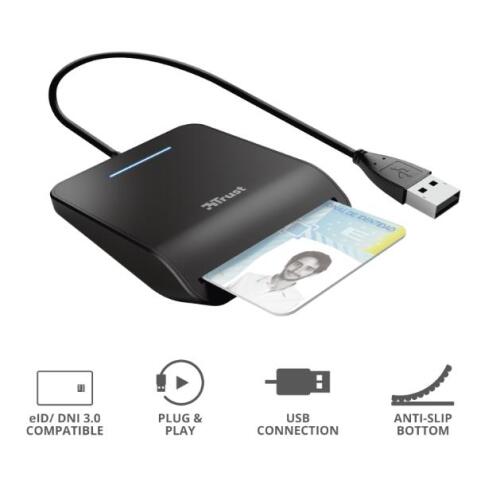 PRIMO LETTORE DI SMART CARD (TIPO TESSERA SANITARIA) - NERO