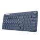 LYRA TASTIERA WIRELESS RICARICABILE PER COLLEGARE FINO A 3 DISPOSITIVI 1 WL 2,4GHz + 2BT - 52% PLASTICA RICICLATA - ITALIANO - BLU
