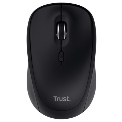 YVI+ MOUSE WIRELESS (FINO A 3 DISPOSITIVI CONTEMPORANEAMENTE) SILENZIOSO - 75% PLASTICA RICICLATA - DURATA BATTERIA 12 MESI - NERO