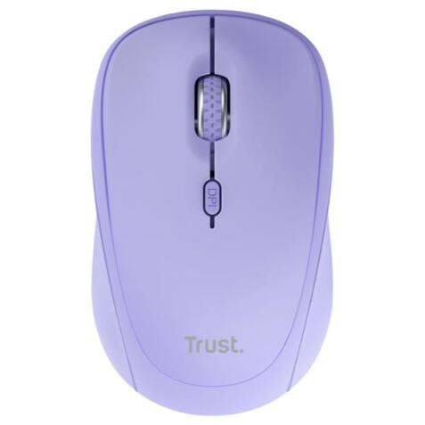 YVI+ MOUSE WIRELESS (FINO A 3 DISPOSITIVI CONTEMPORANEAMENTE) SILENZIOSO - 75% PLASTICA RICICLATA - DURATA BATTERIA 12 MESI - VIOLA