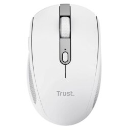 OZAA MOUSE WIRELESS RICARICABILE SILENZIOSO CON DOPPIA CONNESSIONE BT + WL 2,4GHZ - 60% PLASTICA RICICLATA - BIANCO