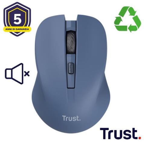 Trust Mydo mouse Ufficio Ambidestro RF Wireless Ottico 1800 DPI