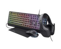 GXT 792 QUADROX SET TASTIERA, MOUSE, CUFFIA, MOUSEPAD GAMING 4-IN-1 - LAYOUT ITALIANO - NERO
