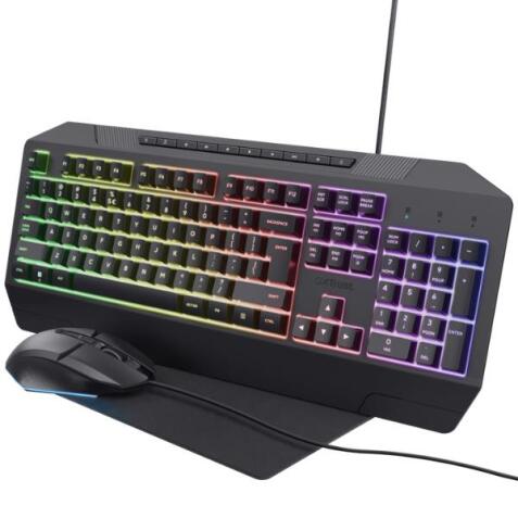 GXT 791 SET TASTIERA + MOUSE + MOUSEPAD GAMING 3-IN-1 - LAYOUT ITALIANO - NERO