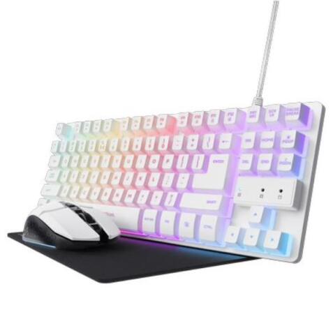 GXT 794 SET TASTIERA + MOUSE + MOUSEPAD GAMING 3-IN-1 - LAYOUT ITALIANO - BIANCO IT