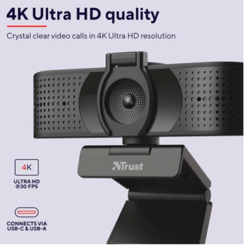 TEZA WEBCAM ULTRA HD 4K - NERO