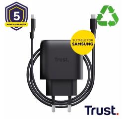 ALIMENTATORE 45W USB-C PER SMASUNG - PLASTICA RICICLATA 50% - TRUST MAXO F/SAMSUNG NERO