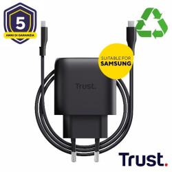 ALIMENTATORE 45W USB-C PER SMASUNG - PLASTICA RICICLATA 50% - TRUST MAXO F/SAMSUNG NERO