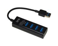 LINK - HUB 4 PORTE USB 3.0 CON CAVO CM 15