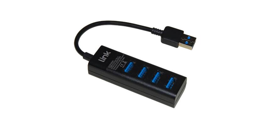 LINK - HUB 4 PORTE USB 3.0 CON CAVO CM 15