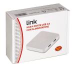 LINK - HUB 4 PORTE USB 3.0 CON ALIMENTATORE