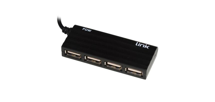HUB 4 PORTE USB 2.0 CON CAVO