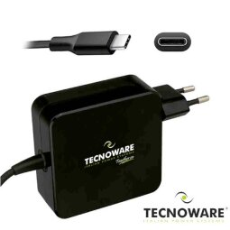 TECNOWARE - CARICATORE USB C DA 65W CON CAVO USB C INTEGRATO