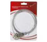LINK - CAVO DI SICUREZZA PER NOTEBOOK CON COMBINAZIONE MT. 1 50