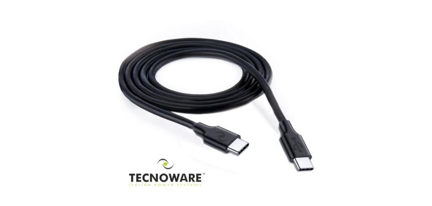 TECNOWARE - CAVO DA USB C A USB C DA 180CM - NERO