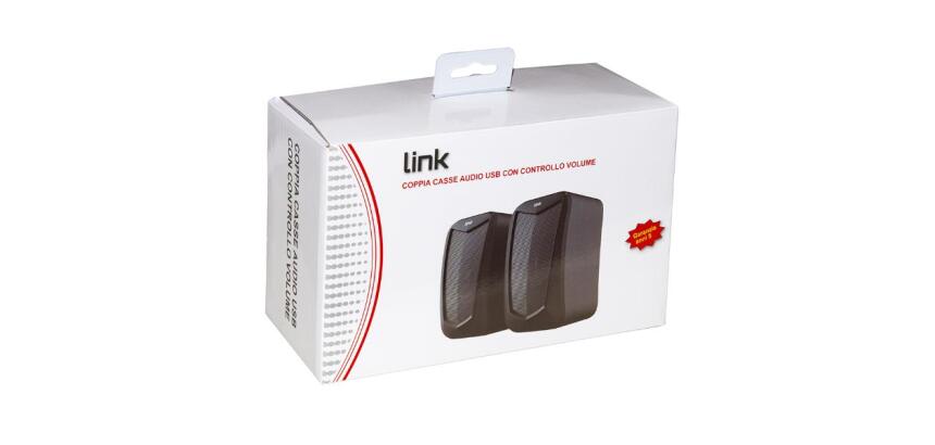 LINK - CASSE AUDIO 5 WATT USB CON CONTROLLO VOLUME