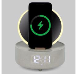 Specchio  lampada orologio sveglia cassa bluetooth  BEIGE